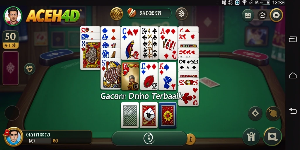 Tangkapan layar utama ACEH4D menampilkan gameplay seru Domino.