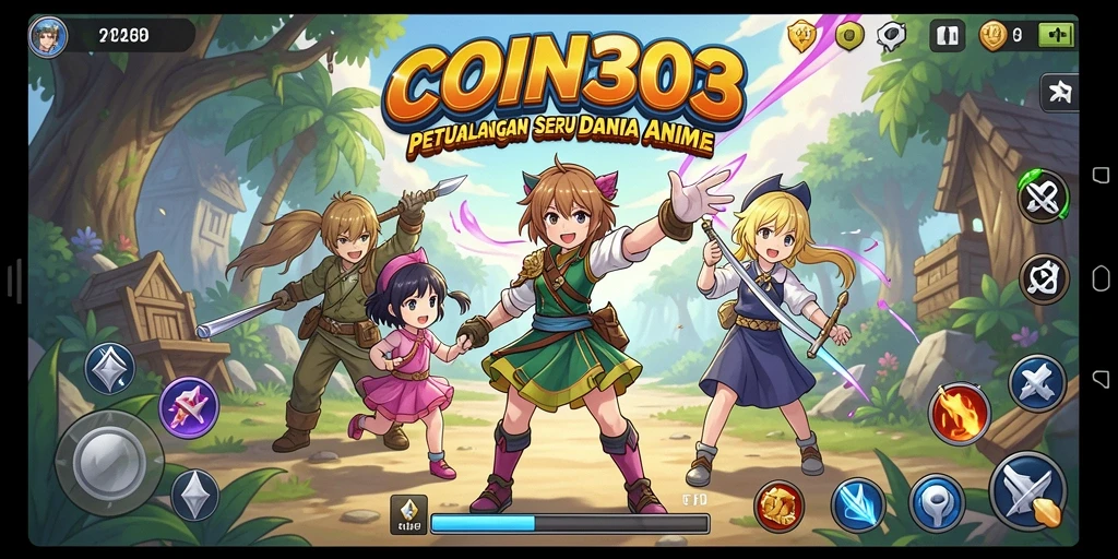 Tampilan aksi seru dalam dunia anime yang penuh warna.
