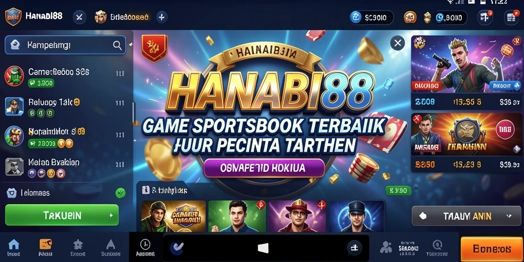 Tampilan gameplay dari HANABI88 dengan berbagai pilihan taruhan.
