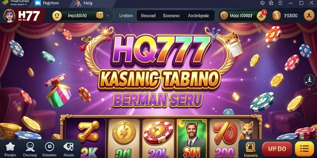 Tampilan gameplay menarik dari HQ777 dengan dealer langsung.