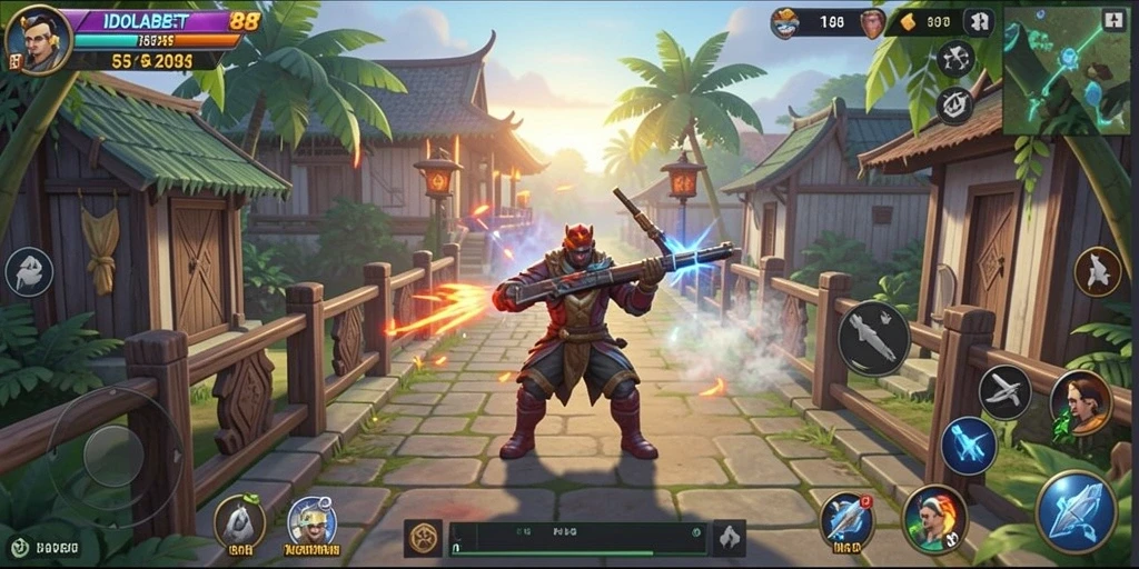 Tampilan gameplay IDOLABET88 yang dinamis dan strategis.