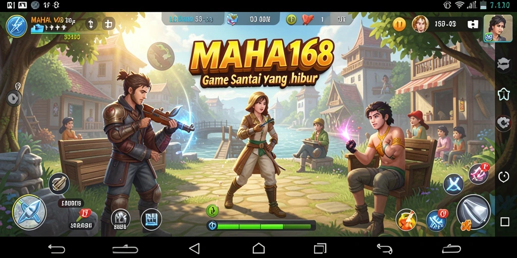 Tampilan permainan MAHA168 yang penuh warna dan menarik.