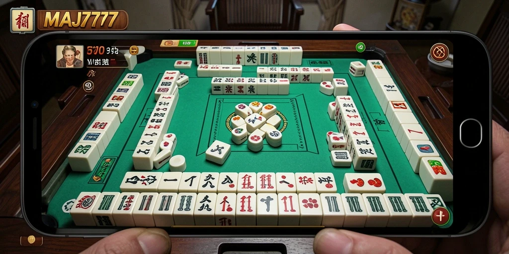Tampilan gameplay menarik di MAJ777 yang penuh tantangan Mahjong.