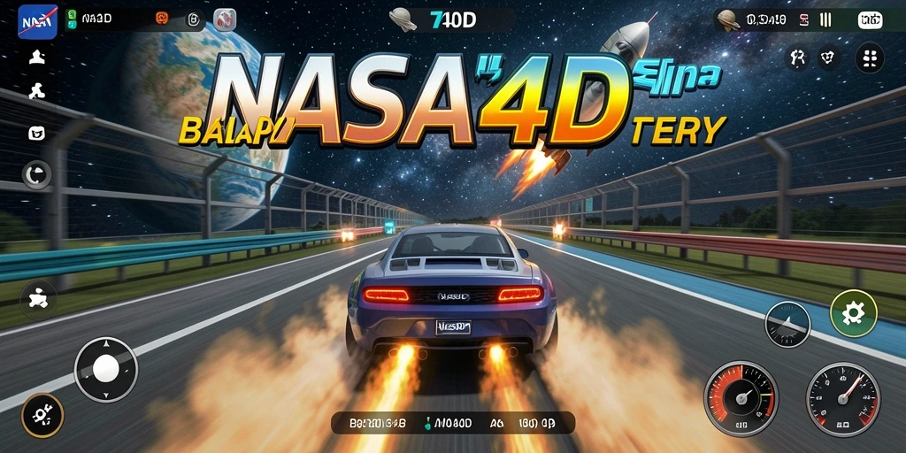 Gameplay Racing mendebarkan di NASA4D dengan mobil yang cepat.