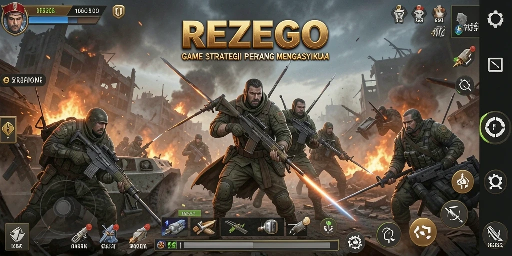 Screenshot gameplay SLG yang penuh strategi dan aksi.