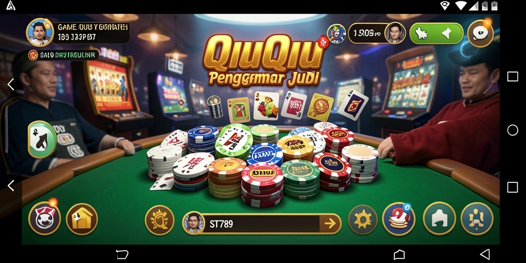 Gameplay QiuQiu yang seru di ST789 dengan fitur menarik.
